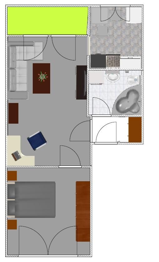 Freundliche 2-Z/K/B mit Balkon -PKW-Stellplatz in Mehltheuer Vogtl