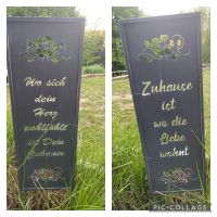 Stele Garten Deko Spruch Sichtschutz Metall Grau Hessen - Bad Karlshafen Vorschau