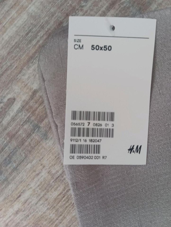 NEU mit Etikett 2 Kissenbezüge H&M Home 50x50 cm grau in Reichertshofen