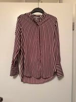 H&M Bluse | gestreift | Weinrot Weiss Hamburg-Mitte - Hamburg Hammerbrook Vorschau