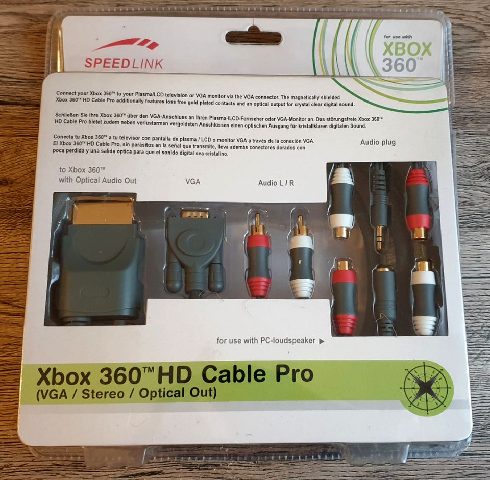 XBox 360 HD Cable Pro (VGA / Stereo / Optical Out) Kabel in Karlsruhe