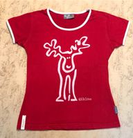 Elkline T-Shirt Gr S Rudolfine Damen in Rot kurzarm mit Elch Niedersachsen - Verden Vorschau