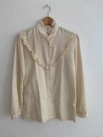 Bluse Vintage Rüschen Viktorianisch Creme Off-White 38 Baumwolle Berlin - Neukölln Vorschau