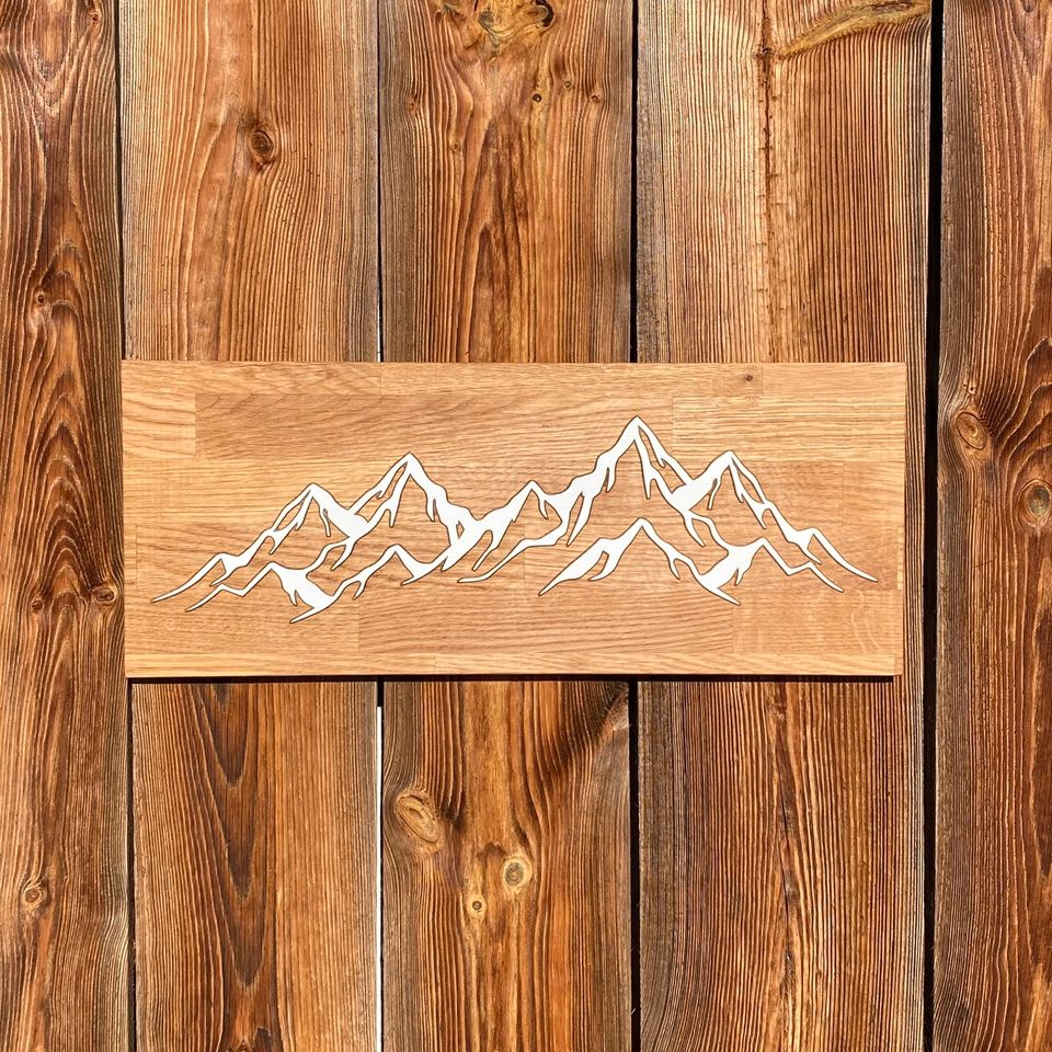 Bergkette als Wandbild | Berge | Wandbehang | Dekoration in Tyrlaching