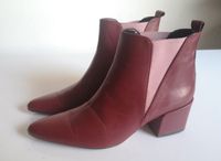 Damen Schuhe Chelsea Boots Siefeletten FIND. Gr 38 weinrot Leder Duisburg - Friemersheim Vorschau