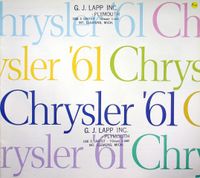 Chrysler Newport Windsor New Yorker - USA - Prospekt 1961 Dresden - Reick Vorschau