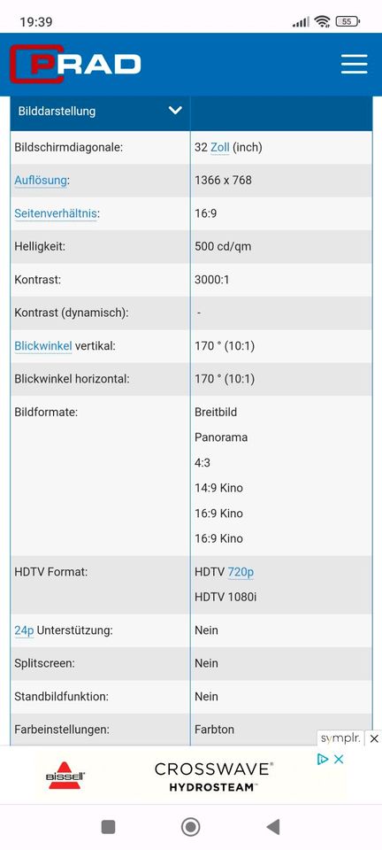 Samsung LCD Fernseher in Kiel