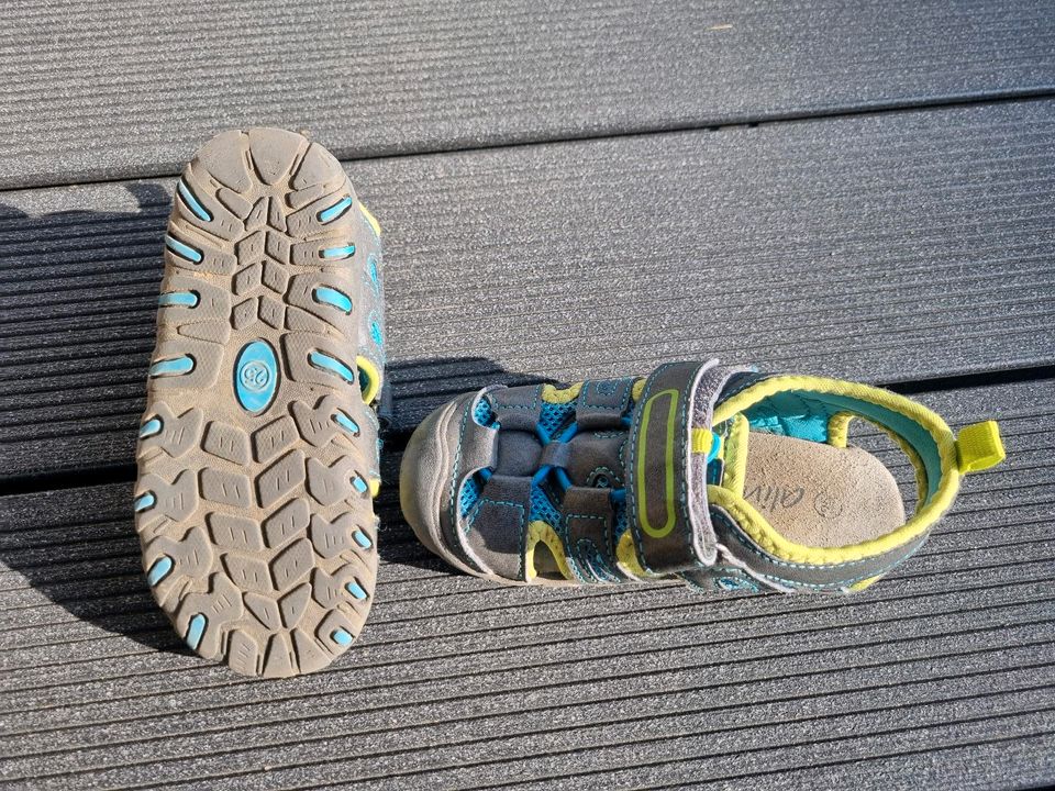 Sandalen, 25, grau/gelb/blau in Goldbach