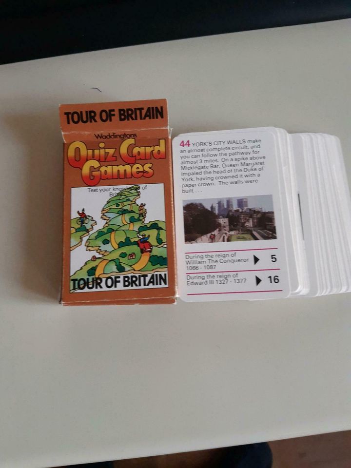Waddingtons Quiz Card Games Tour of Britain in Müllheim
