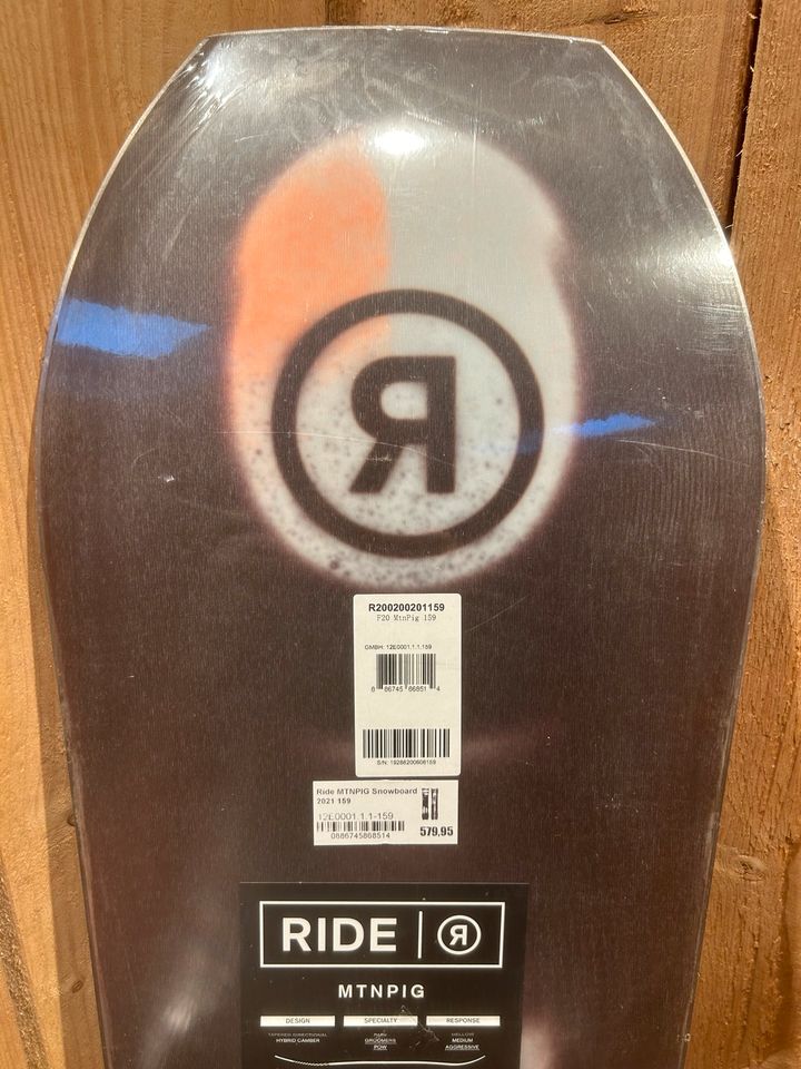 Ride Mntpig Snowboard 159 cm directional Camber / Rocker in Centrum