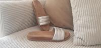 Sommer Sandalen Schlappen Silber Braun Gr 38 Bayern - Kempten Vorschau