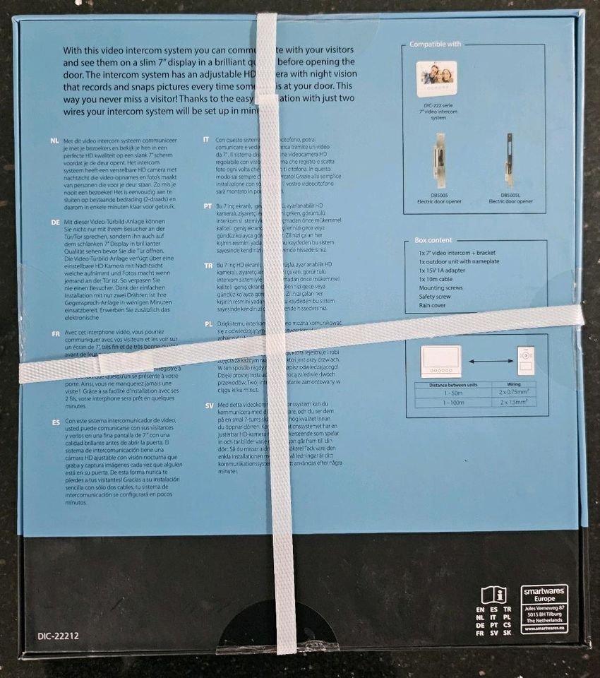NEU DIC-22212 SMARTWARES VIDEO Türbild Intercom Gegensprechanlage in Trittau