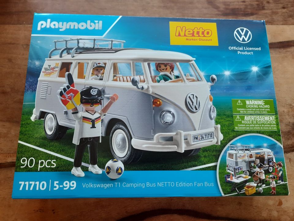 Playmobil 71710 VW Bus Bulli T1 Netto EM Fan Edition neu OVP in Rellingen