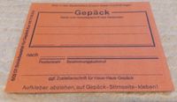 Deutsche Bundesbahn Beklebezettel für Gepäck Kar VIi77B214 Baden-Württemberg - Rottweil Vorschau