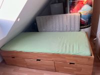 Bett aus Massivholz mit verstellbarem Lattenrost und Schubladen Leipzig - Probstheida Vorschau