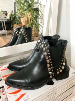 schwarze Boots mit silbernen Nieten _ sehr cool und stylisch _ 35 Bremen - Osterholz Vorschau