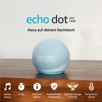 Echo Dot mit Uhr (5. Gen., 2022) Smarter WLAN- und Bluetooth NEU Berlin - Neukölln Vorschau