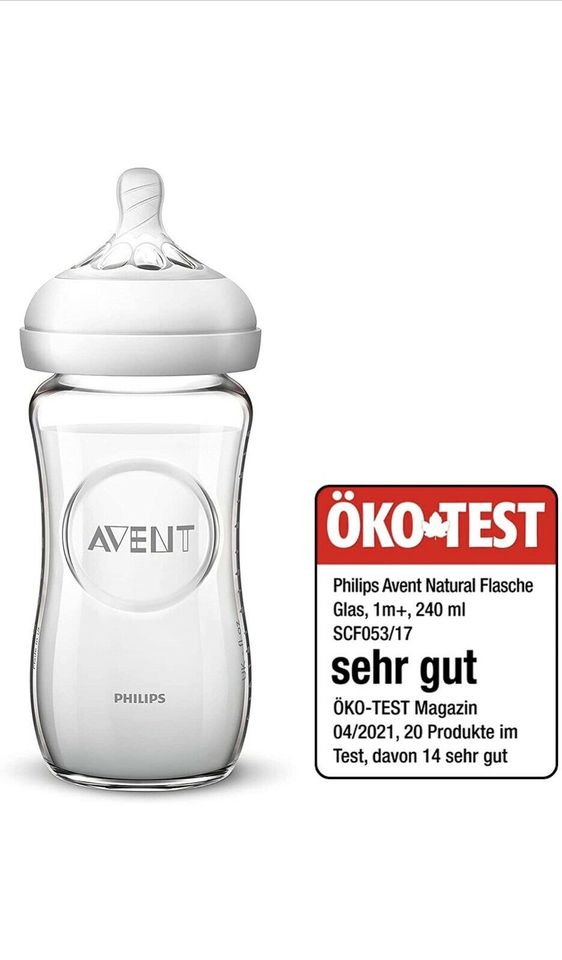 30 x Philips AVENT Natural Trinkflasche Glas 240ml NEU in Karlsruhe