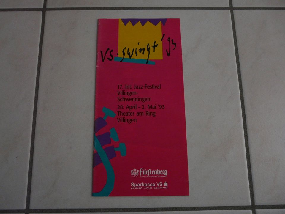 Jazzfestival VS SWINGT Jazzclub Villingen Original Programme in Villingen-Schwenningen