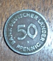 50 Pfennig Bank deutscher Länder 1949 D Bayern - Königsbrunn Vorschau