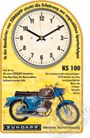 Zündapp KS 100 Oldtimer Motorrad Wanduhr Geschenk Nordrhein-Westfalen - Bad Berleburg Vorschau