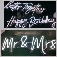 Better Together Mr & Mrs Happy Birthday LED Neon Schriftzug Saarland - Neunkirchen Vorschau