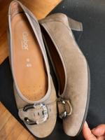 Gabor Ballerina comfort Gr. 6,5  beige Braun Schnalle Leder 4 cm Essen - Steele Vorschau