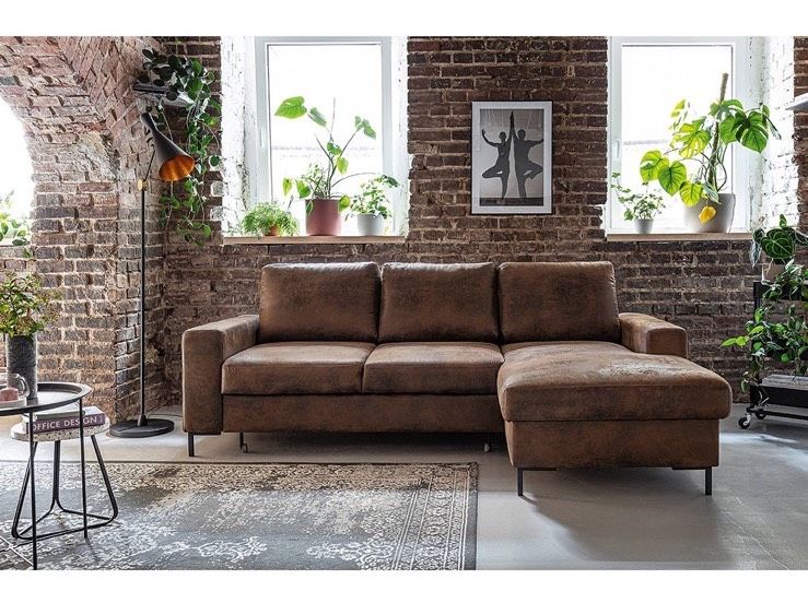 Ecksofa mit Longchair Kasten Schlaffunktion Sofa Wohnlandschaft in Berlin