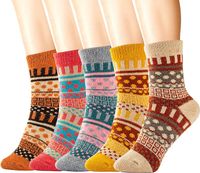 5 Paar Norweger Style Socken Gestrickt Muster Wolle Winter bunt Hamburg-Nord - Hamburg Eppendorf Vorschau