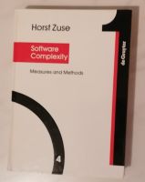 Software Complexity - Measures and Methods von Prof. Horst Zuse Bayern - Poxdorf Vorschau