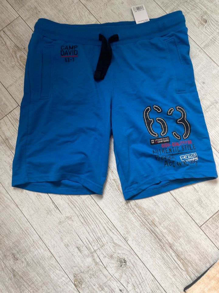 Camp David Herren, Shorts, neu mit Etikett, blau, Größe M in Viersen