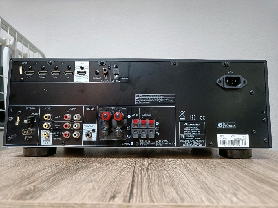 Pioneer VSX-329-K 5.1 AV Receiver in Bad Münder am Deister