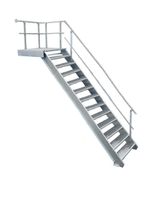12 Stufen + Podest Treppe Geländer rechts B 100 cm H 195 - 260 cm Nordrhein-Westfalen - Hamminkeln Vorschau