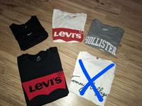 Set: Marken-T-Shirts Gr. XS Nike, Levis, Hollister... Niedersachsen - Dassel Vorschau