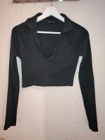 Zara Langarmshirt Crop Größe M in Schwarz Duisburg - Duisburg-Mitte Vorschau