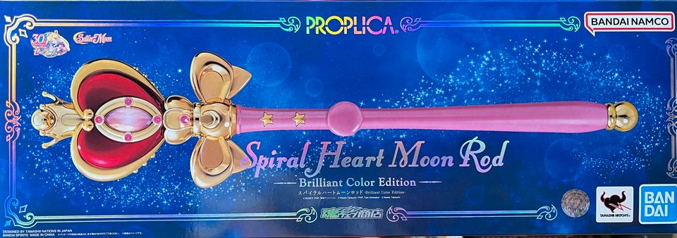 Sailor Moon Spiral Heart Moon Rod 1/1 Brilliant Proplica Bandai in Mayen