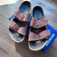 Birkenstock Arizona Gr. 42 Leder Soft Footbed rosa Hessen - Flörsheim am Main Vorschau