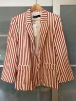 NEU! Zara Blazer Candy pink-weiß gestreift mit Etikett XL Niedersachsen - Hoya Vorschau