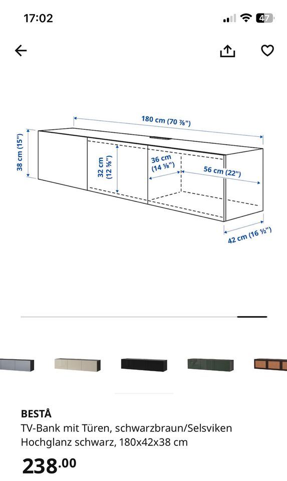 Ikea TV-Bank, Fernsehen Schrank. lowboard tv in Eschborn