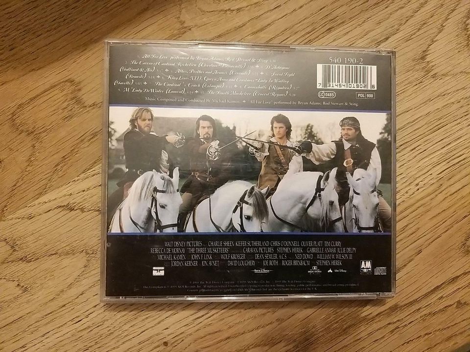 CD vom Film "Die 3 Musketiere" in Langweid am Lech