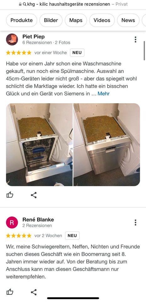 Waschmaschine Spülmaschine Trockner Kühlschrank 12Monate Garantie in Hamburg