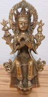 Maitreya Buddha Statue Messing gold Bodhisattva Future Tibet 19cm Pankow - Karow Vorschau