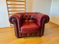 Chesterfield ECHTLEDER Sessel rot - NP 1.099 EUR Düsseldorf - Flingern Nord Vorschau