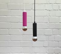 1 von 2 Pop Art Pendelleuchten PINK TUBE zu Space Age MCM Lampe Berlin - Biesdorf Vorschau