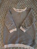 Tom Tailor 3/4 Arm Pulli, grau weiß gestreift, Basic Größe xs 34 Niedersachsen - Weener Vorschau