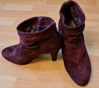 Stiefeletten High Heels Bordeaux Velours 39 neuwertig Berlin - Zehlendorf Vorschau