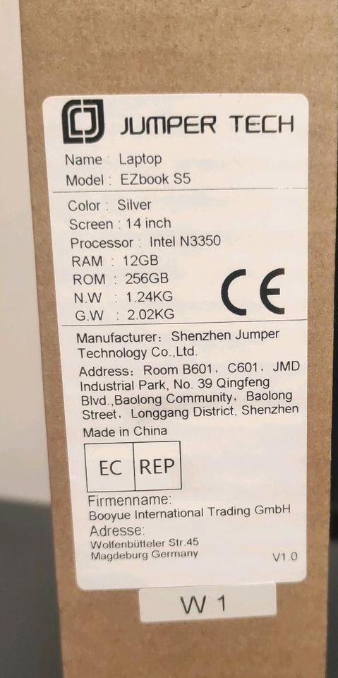 Jumper Tech Laptop EZbook S5 Silber RAM 12GB - ROM 256GB - 14inch in Berlin