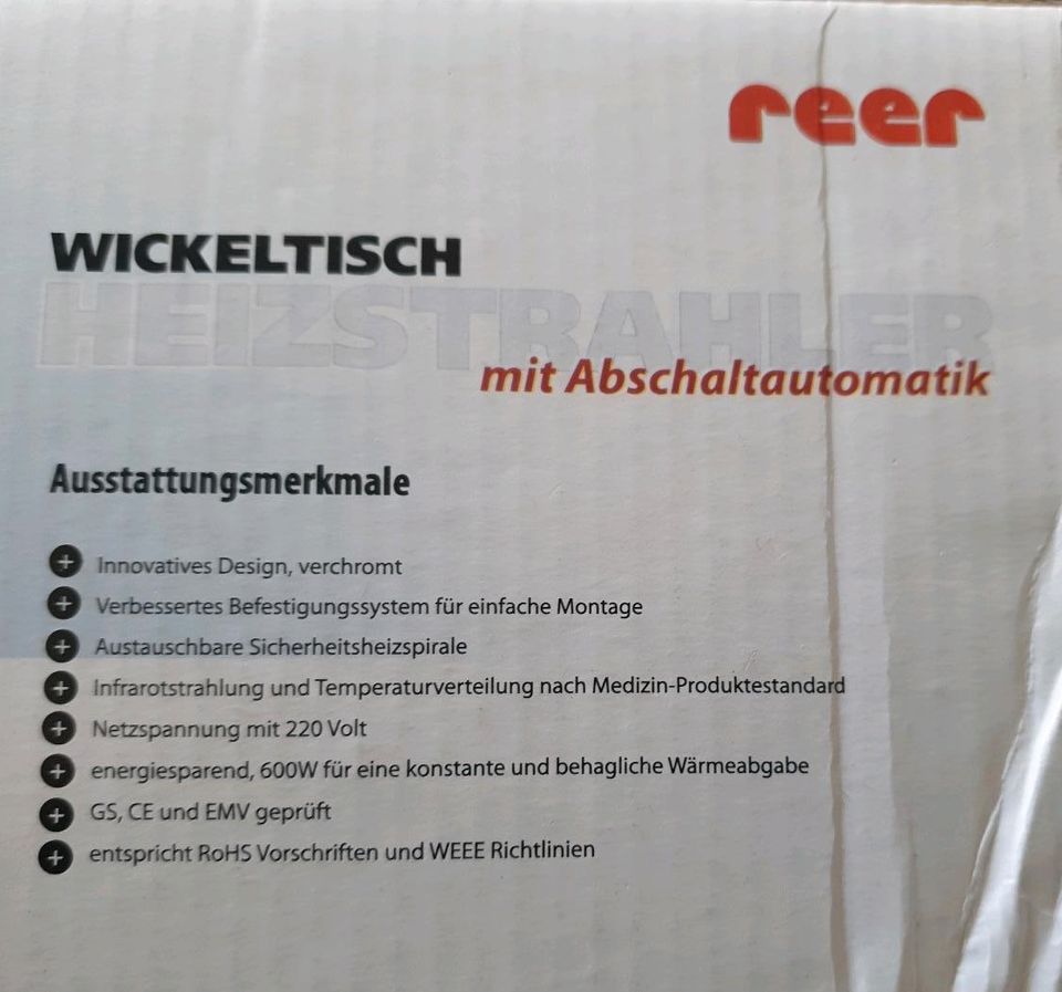 Reer Wickeltisch Heizstrahler in Teublitz