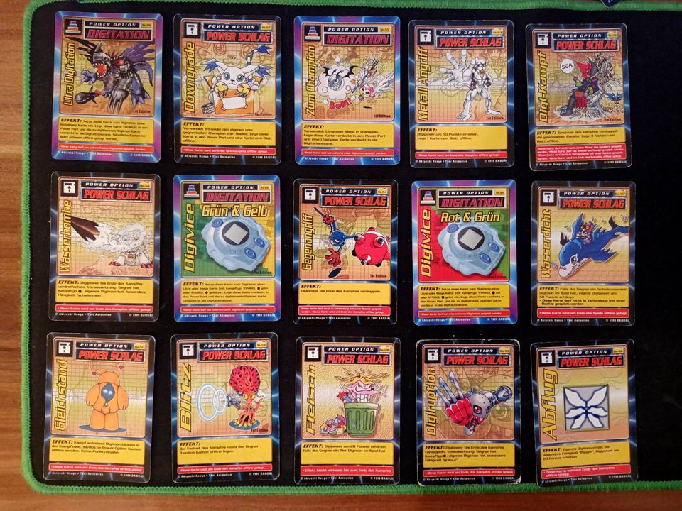 150 TCG Digimon Sammelkarten Set 1999 Bandai 1te Edition DEUTSCH in Bruchsal