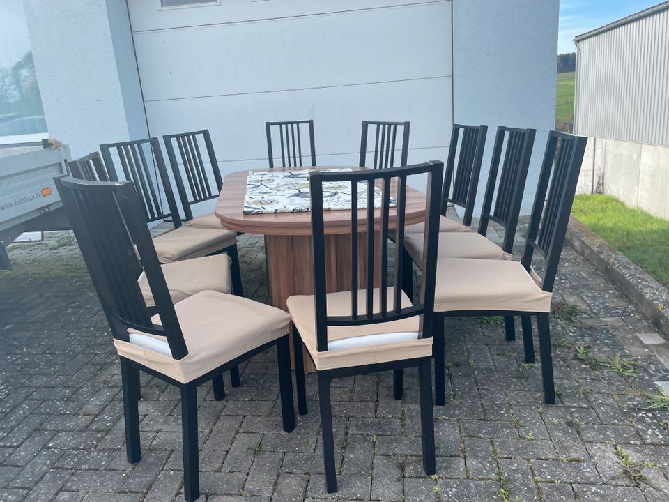 10 x Esszimmer Stühle IKEA BÖRJE und 1 x Tisch in Engen